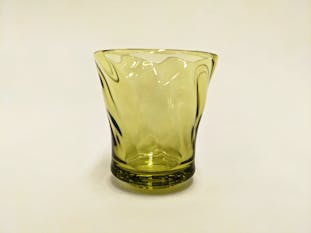 仙台ガラス 十一方流れ浮底酒器